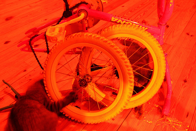 Bike Parts for DIY Light Painting Tool 