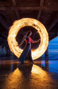 Light Painting with Fire by Zach Alan