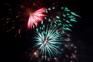 Defocused Firework Photography