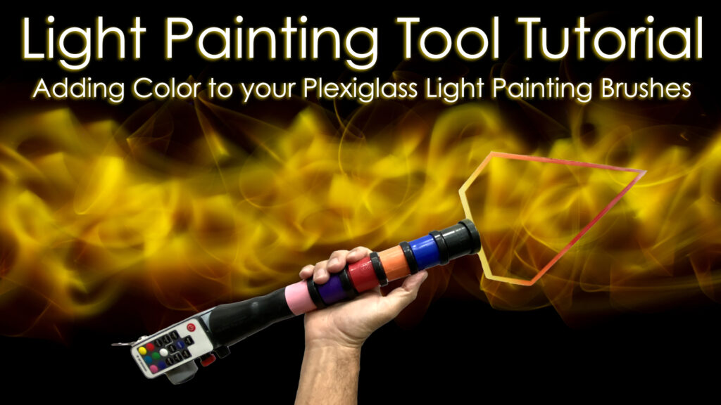 Plexiglass Light Painting Tools