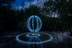Light Painting Tutorial Spiked Orb Example