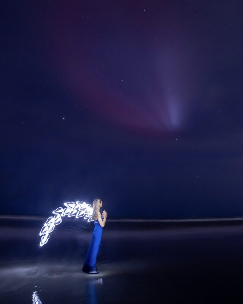 Light Painting Process Shot